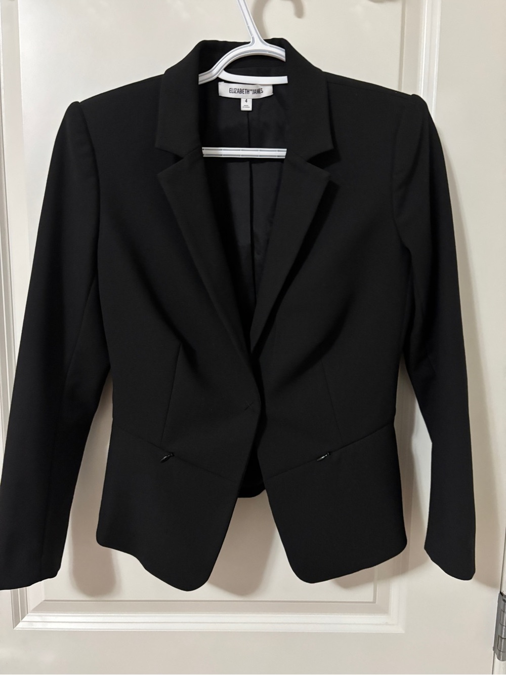 Elizabeth and James Black Tailored Blazer